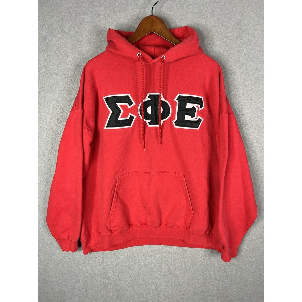 Sigma Phi Epsilon Fraternity Hoodie Cone Hood Vintage Y2K Size XL